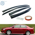 Set of 4 Black Window Vent Visors for Toyota Corolla (2009–2013)