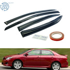Set of 4 Black Window Vent Visors for Toyota Corolla (2009–2013)