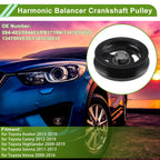 Engine Harmonic Balancer Crank Pulley for Toyota Avalon (1995–2000) 594-403 Steel Black