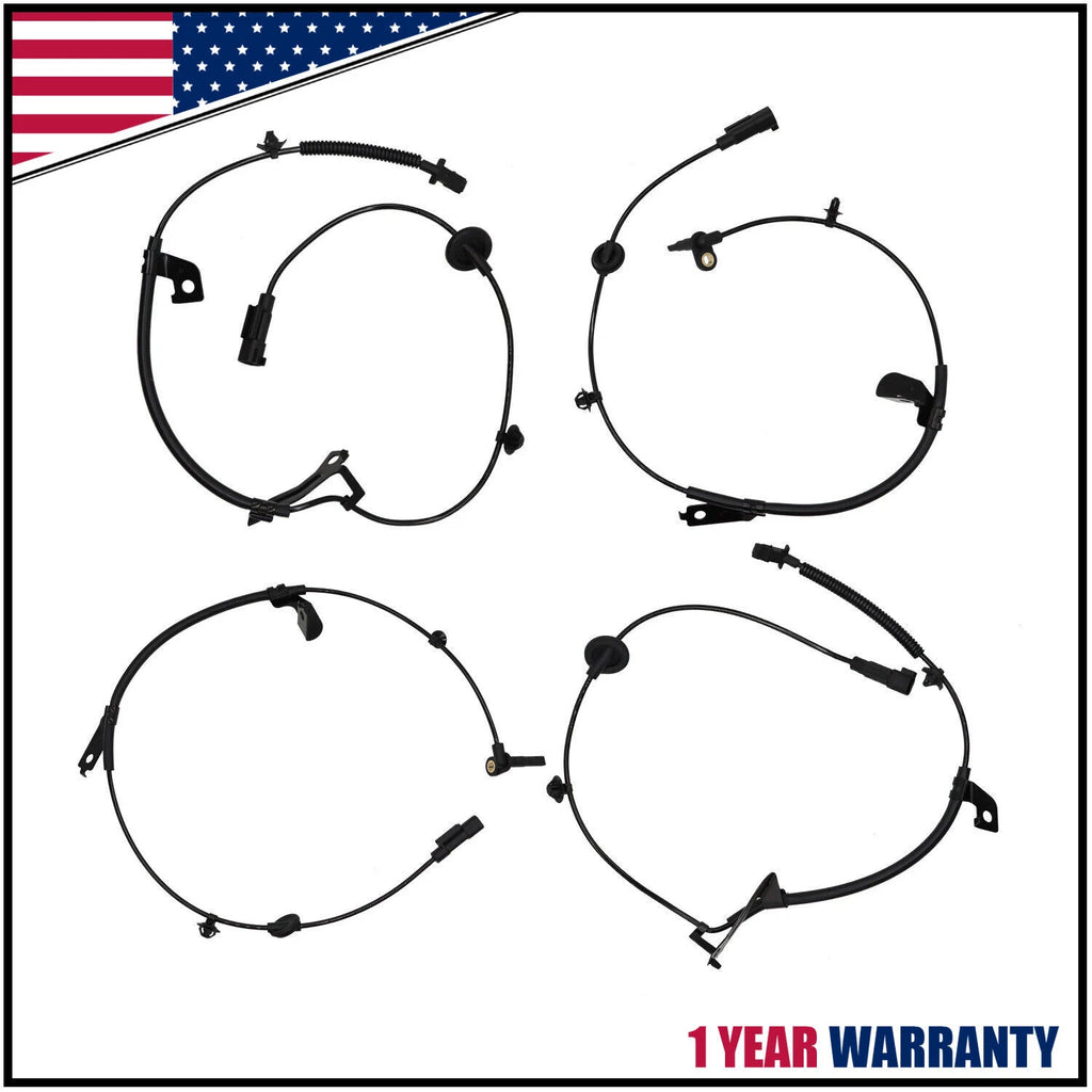 Set of 4 ABS Speed Sensors for Jeep Caliber/Compass/Patriot (2007–2016)