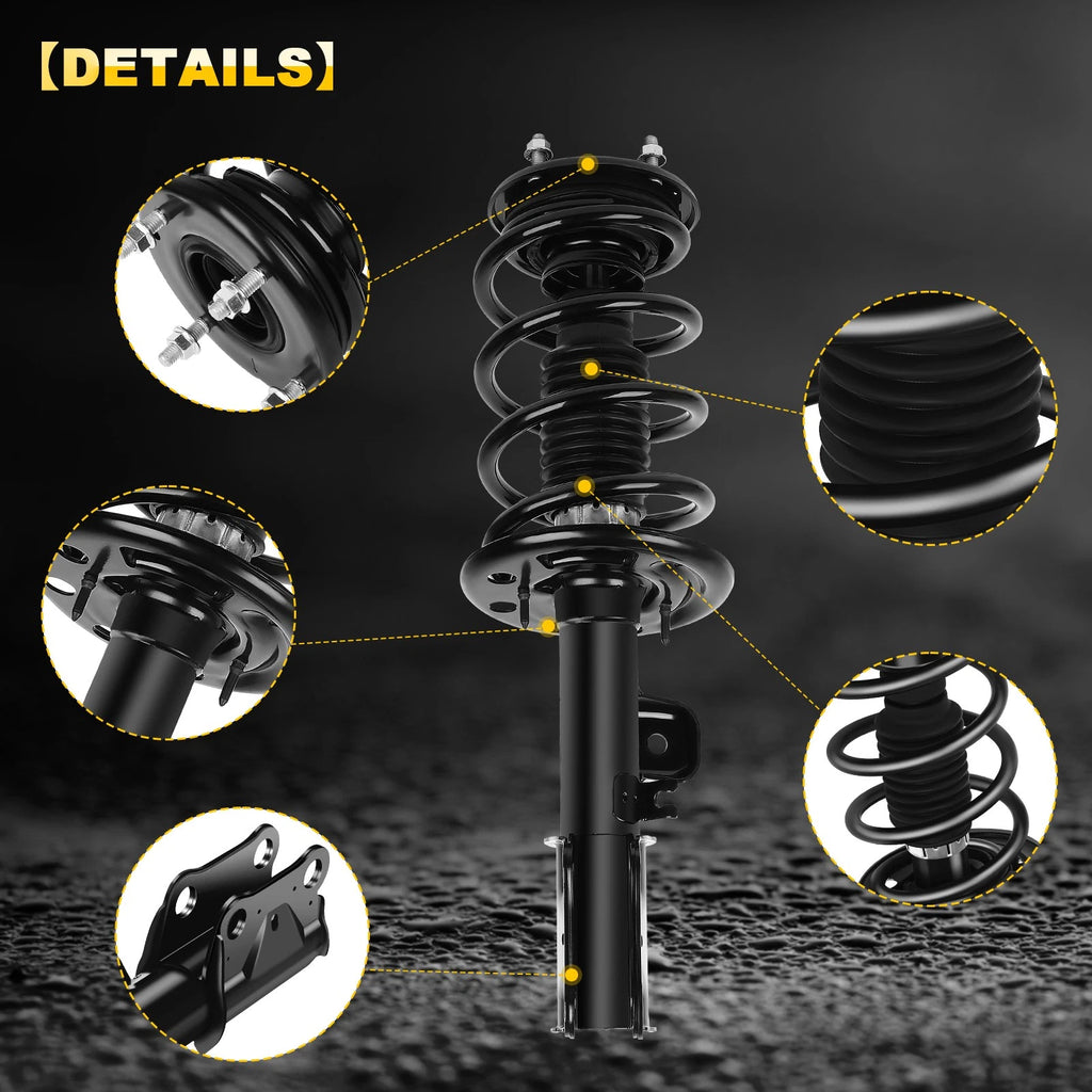 Set of 2 Front Complete Struts for Ford Taurus (2013–2018)