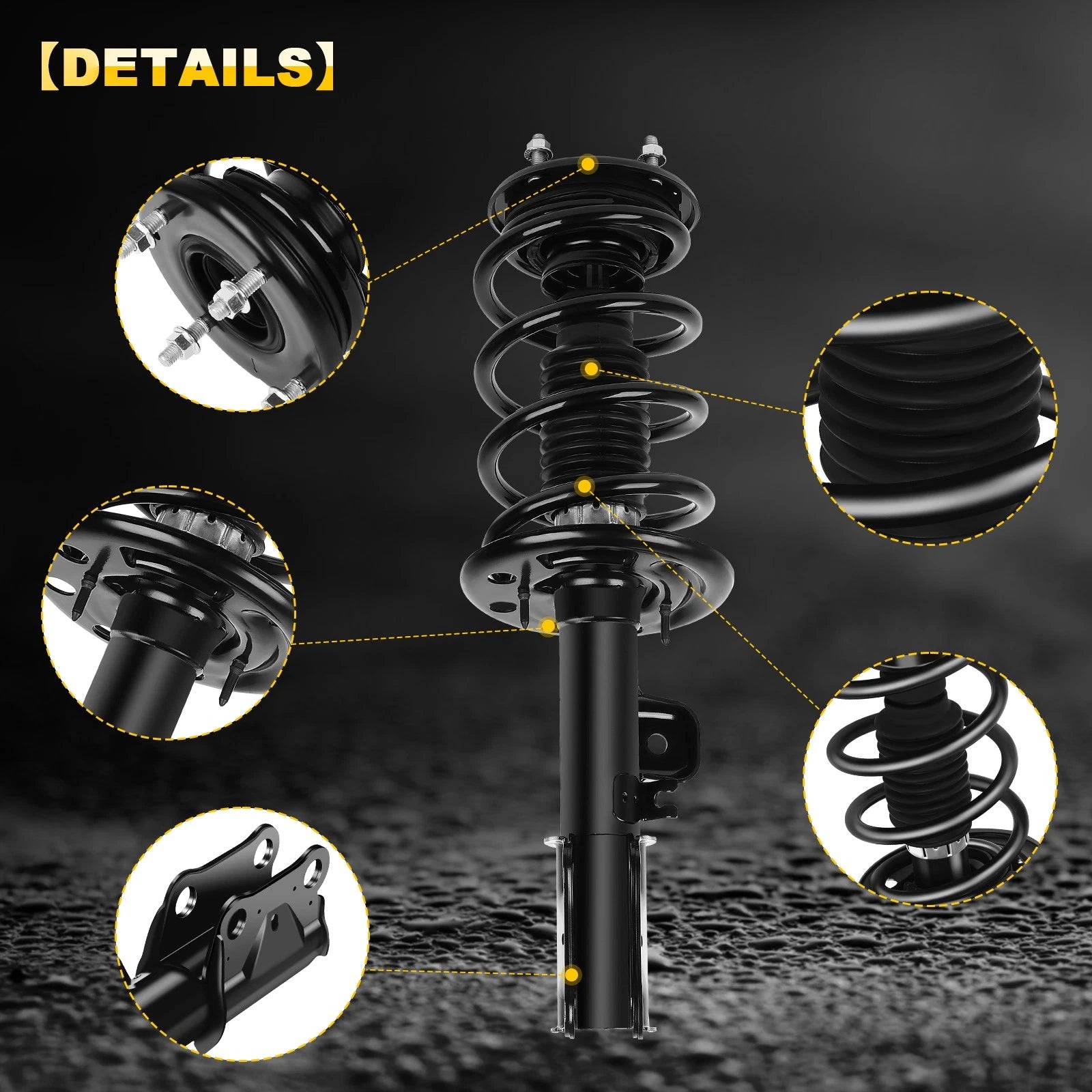Set of 2 Front Complete Struts for Ford Taurus (2013–2018)