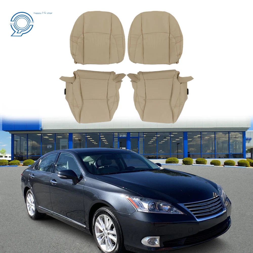 Set of 2 Leather Seat Covers for Lexus ES350 (2007-2012) Beige