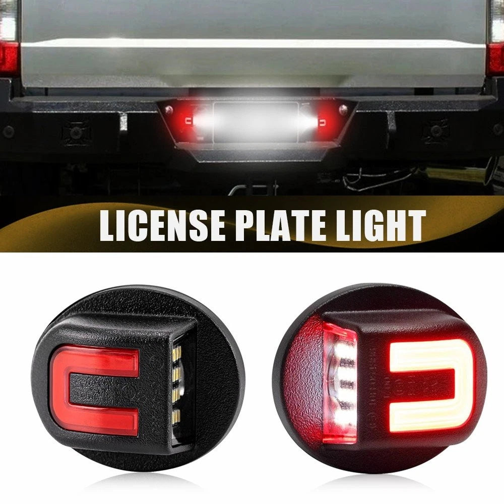 2X LED License Plate Light Assembly for Ford F150 F250 F350