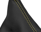 Leather Manual Shift Boot for Honda Accord (1994–2002) Black Yellow Stitch