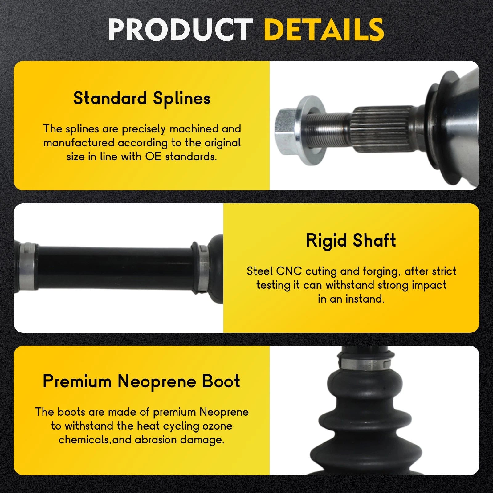 Front Right CV Axle for Chevrolet Malibu, Buick LaCrosse (2016–2020)