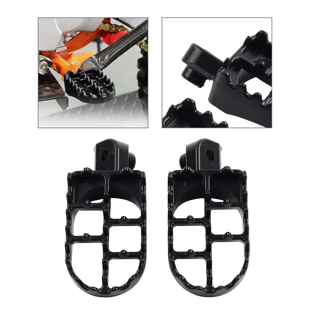 Black Front Footrest Pegs for Suzuki V-Strom 650 DL650 (2004-2012)
