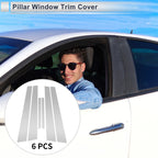 Set of 6 Door Pillar Window Trim for Mazda 6 (2003–2007) Silver Tone