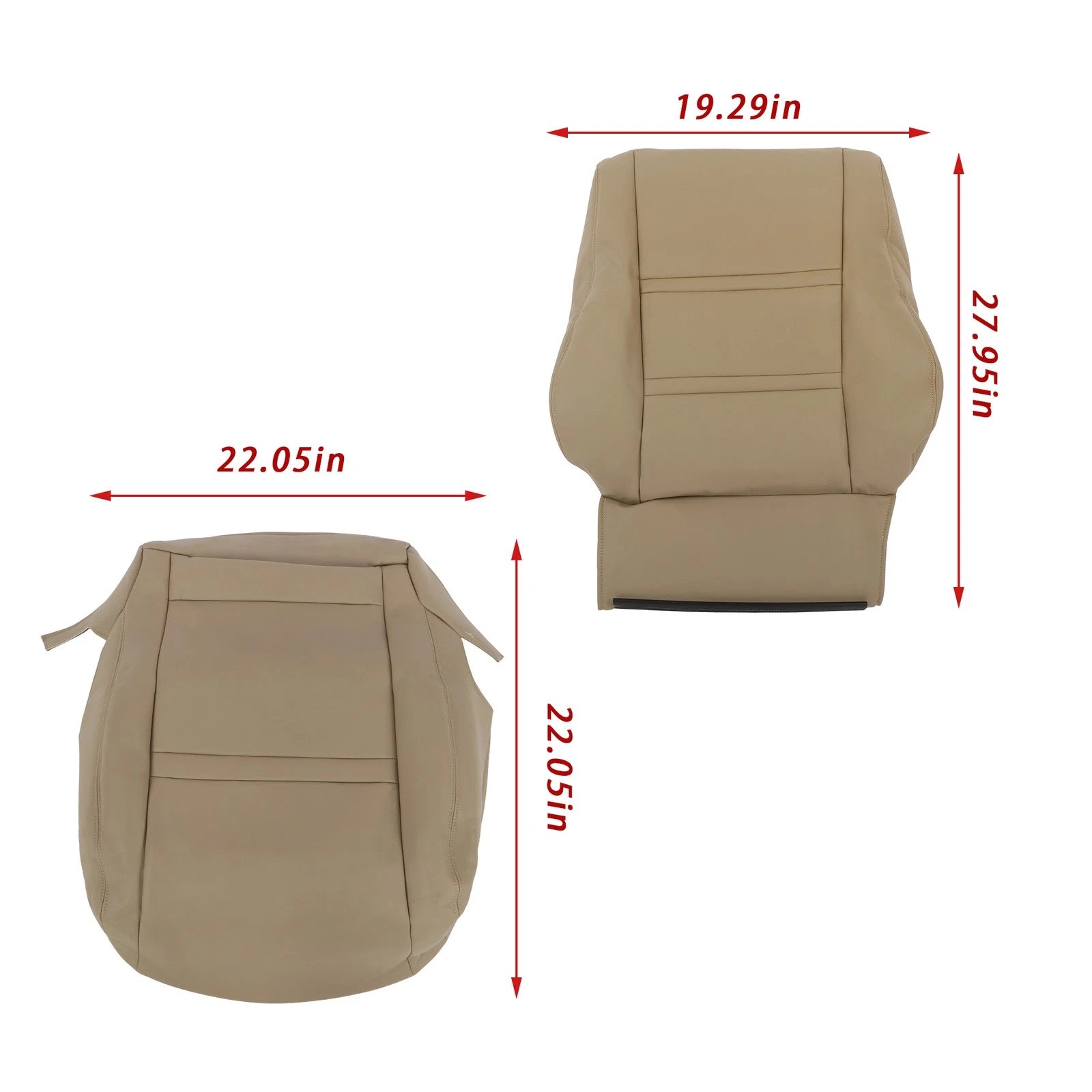 Set of 2 Seat Covers for Toyota Land Cruiser (1990–1997)