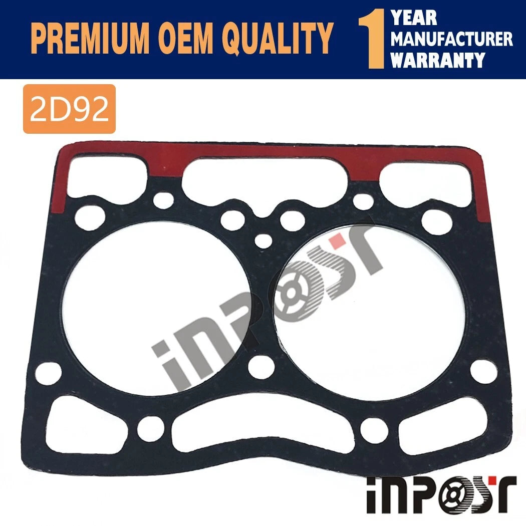 2D92 Engine Full Gasket Kit for Komatsu PC02-1 PC04-1 Excavator (Fit 2D92-2)