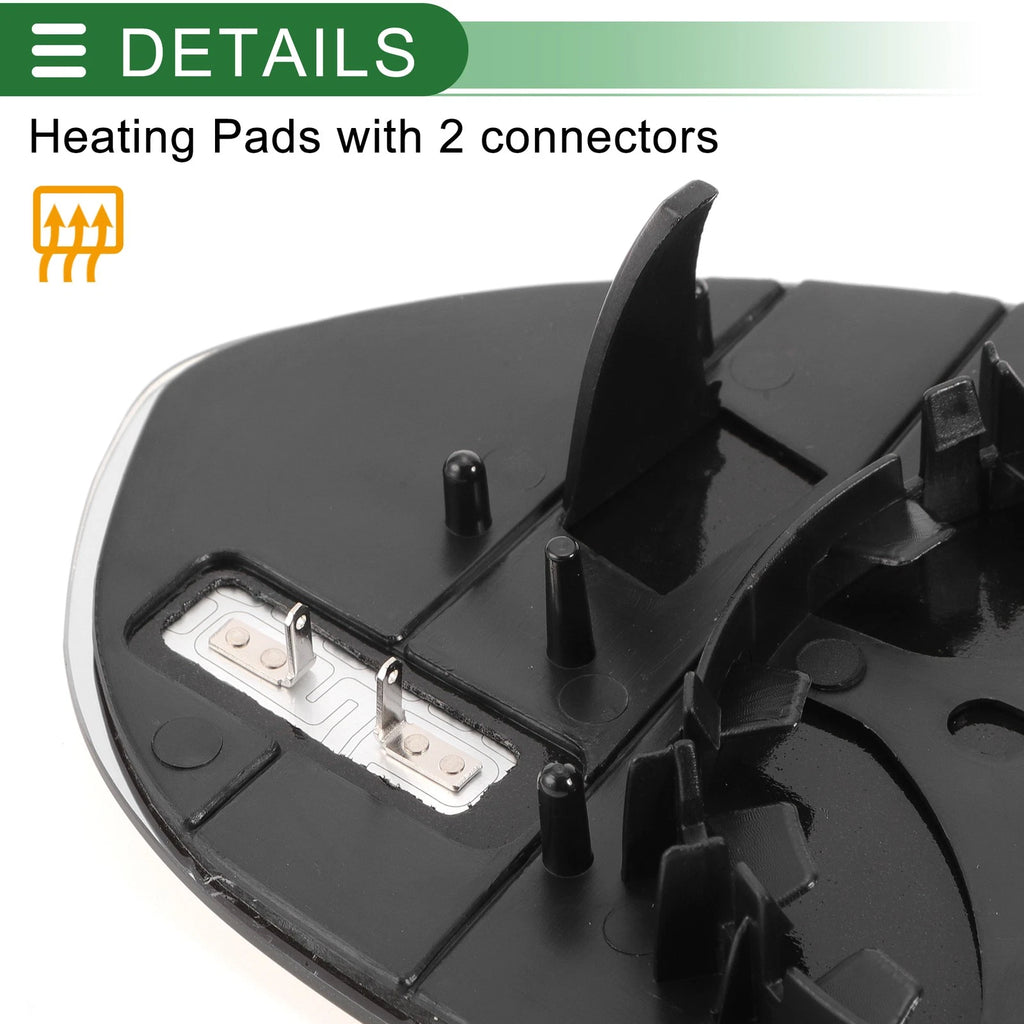 Heated Right Side Mirror Glass for Audi A7 (2010–2018)
