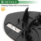 Heated Right Side Mirror Glass for Audi A7 (2010–2018)