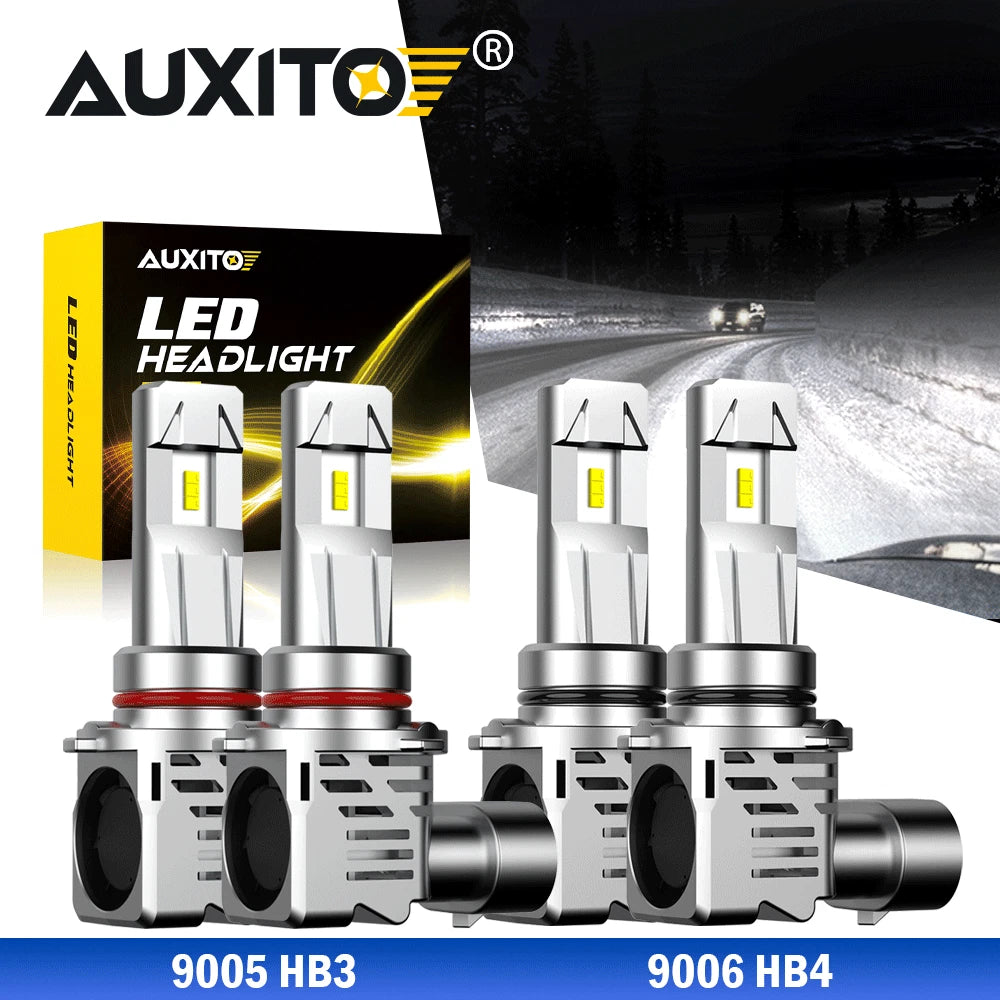 4PCS 9005 9006 LED Headlight Bulbs for Jeep Grand Cherokee (2005–2010) 24000LM