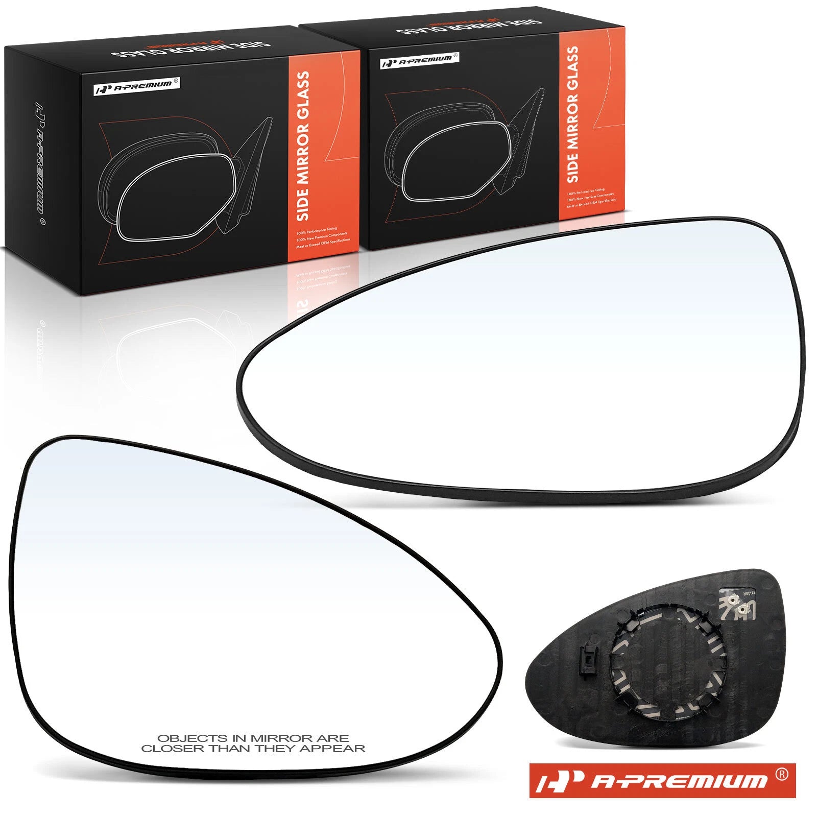 2X Heated Power Mirror Glass for Chevy Sonic (2012–2020) Hatchback Sedan