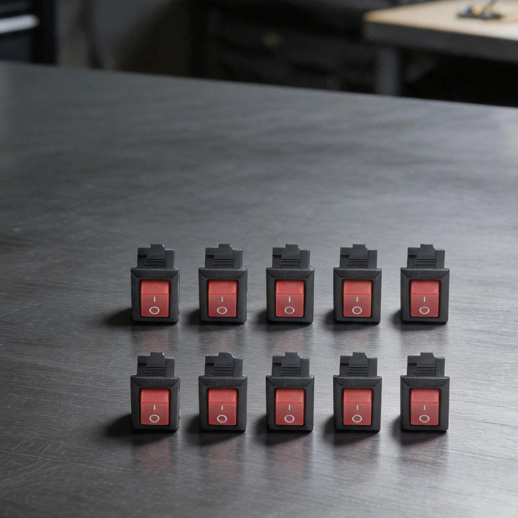10X SPST Rocker Switch ON OFF 2Pin 3A 250V for Auto Truck Boat