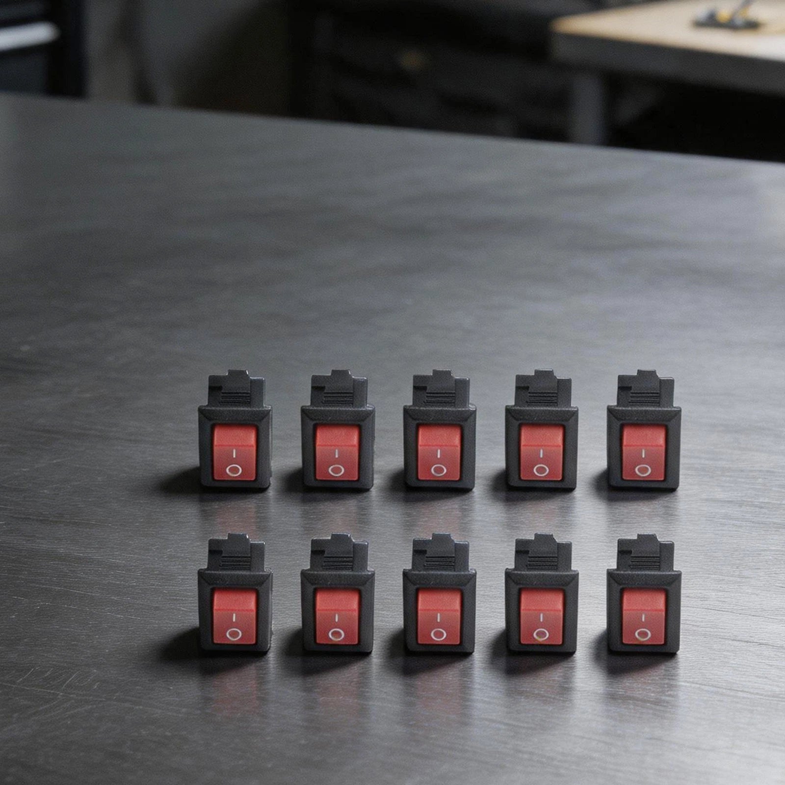 10X SPST Rocker Switch ON OFF 2Pin 3A 250V for Auto Truck Boat