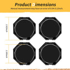 Set of 4 Matte Black Hub Caps for Polaris Sportsman 570 (2015–2025) 5451374-458