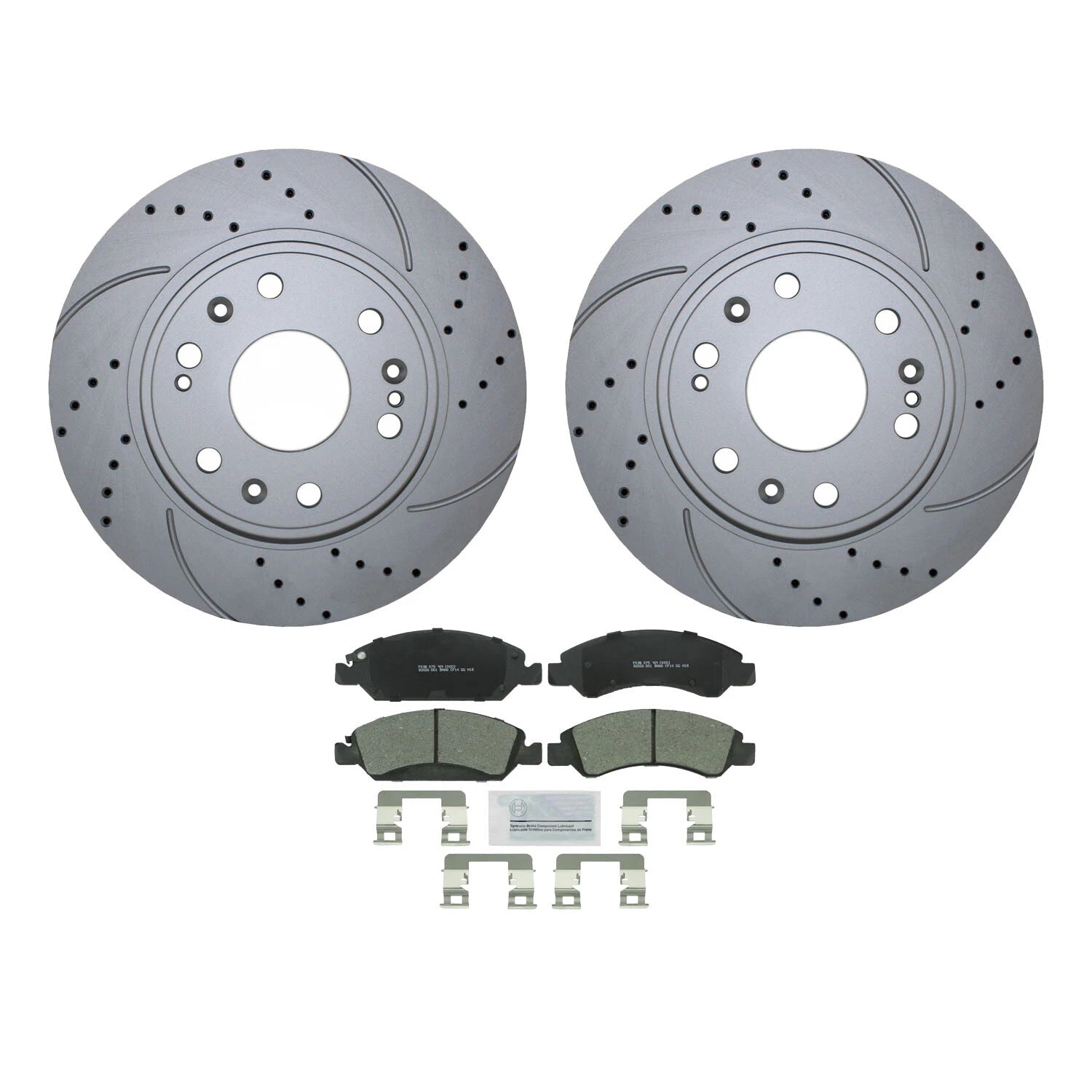 Front Brake Kit with Drilled 330mm Rotors & Bosch Pads for Cadillac Chevy GMC