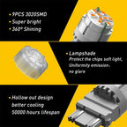 Set of 2 Amber Yellow LED Turn Signal Bulbs for Make Model