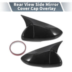 Pair Rearview Mirror Cover Overlay Black Carbon Fiber for Honda Accord (2018–2020) 634149921065