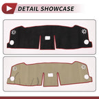 Dashboard Cover Mat for Honda VEZEL RV (2021–2024) Black Red