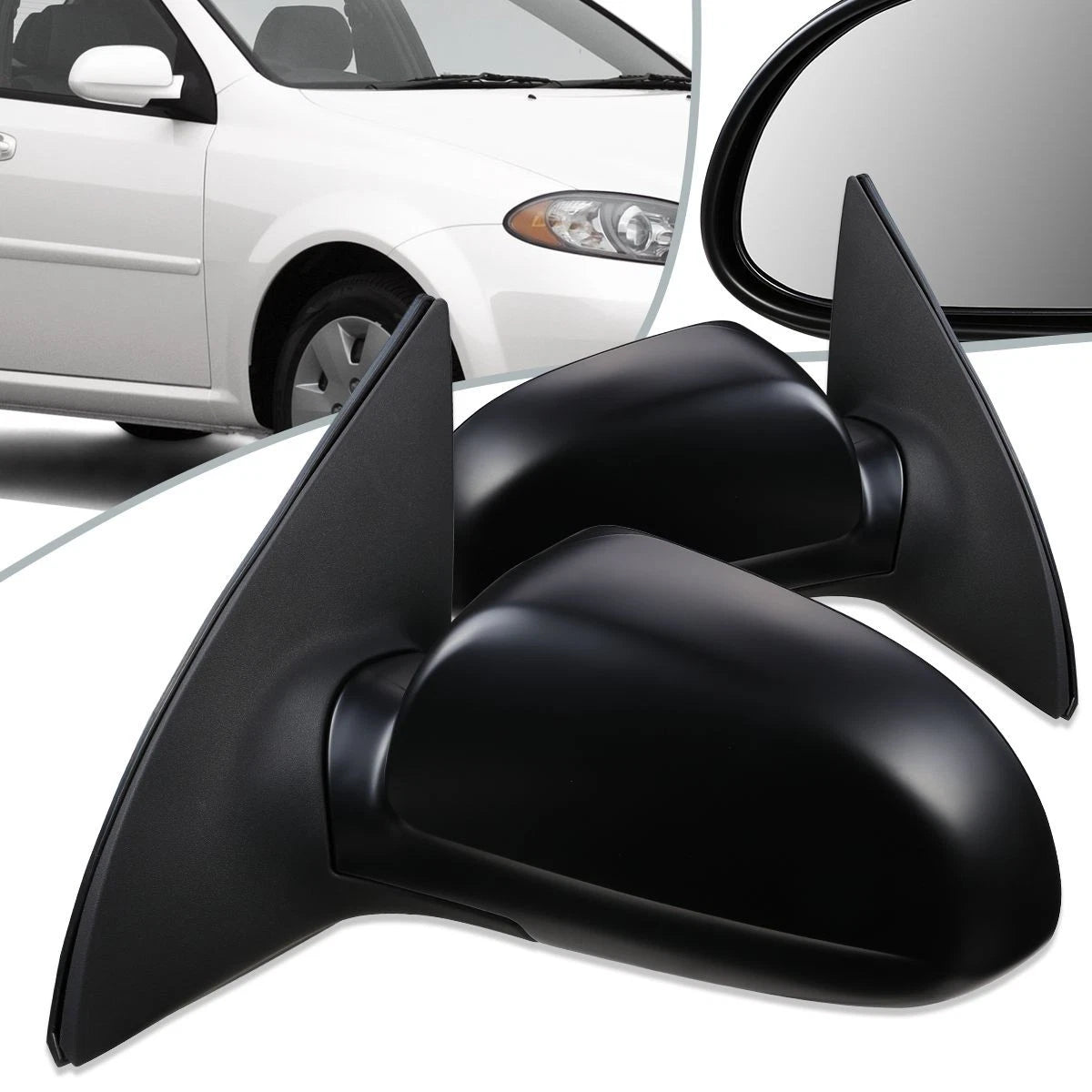Pair Power Heated Side Door Mirrors for Forenza Reno (2004–2008) SZ1320111 SZ1321111