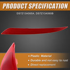 1 Pair Rear Bumper Reflector Light Cover for Ford Fusion (2013–2020) DS7Z13A565A Red