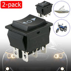2X Momentary Rocker Switch 6-Pins for Car Boat Motorcycle