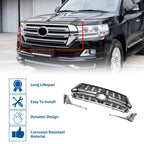 Front Upper Hood Bumper Grille for Toyota Land Cruiser LC200 (2016–2020) Black