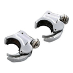 Set of 4 Chrome Front Windshield Clamps for Harley Sportster XL
