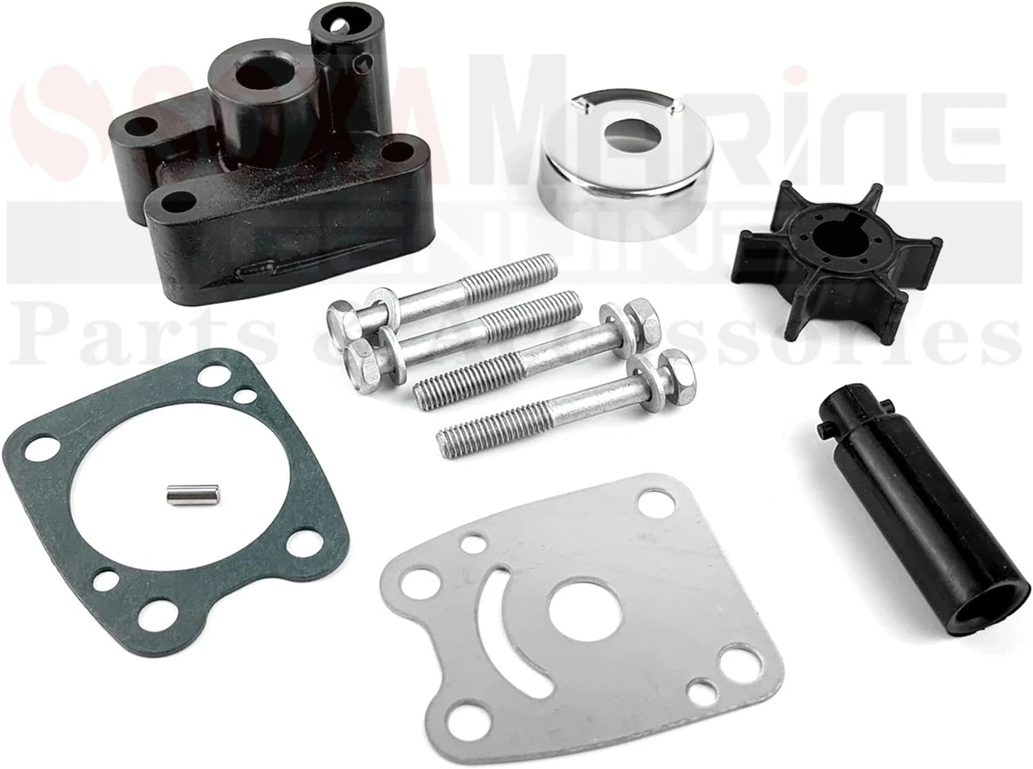 Water Pump Rebuild Kit for Mercury Yamaha Mariner Outboard 4hp 5hp (46-810952M)
