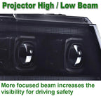 LED Projector Headlights for Chevy Avalanche Tahoe Suburban (2007–2014)