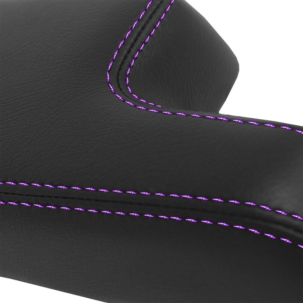 Center Console Armrest Cover for Honda Fit (2015–2019) Purple Stitch