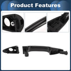 Front Left Door Handle for Kia Rio (2011) - Black