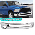 Chrome Front Bumper with Fog Light Hole for Ram 1500 2002–2008, Ram 2500/3500 2003–2009