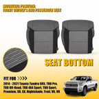 2PC Front Bottom Seat Cover for Toyota TRD V8 (2014–2021) Black Gray EPY
