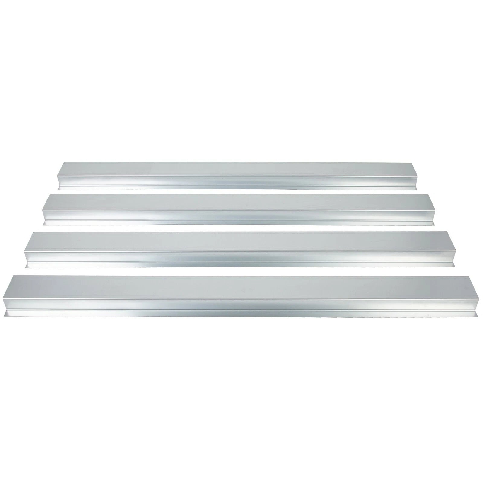 Set of 4 Bed Floor Support Crossmember Rails for Ford F-Series
