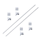 Set of 2 Linear Motion Rail Shaft Slide Guide with 4 Bearings