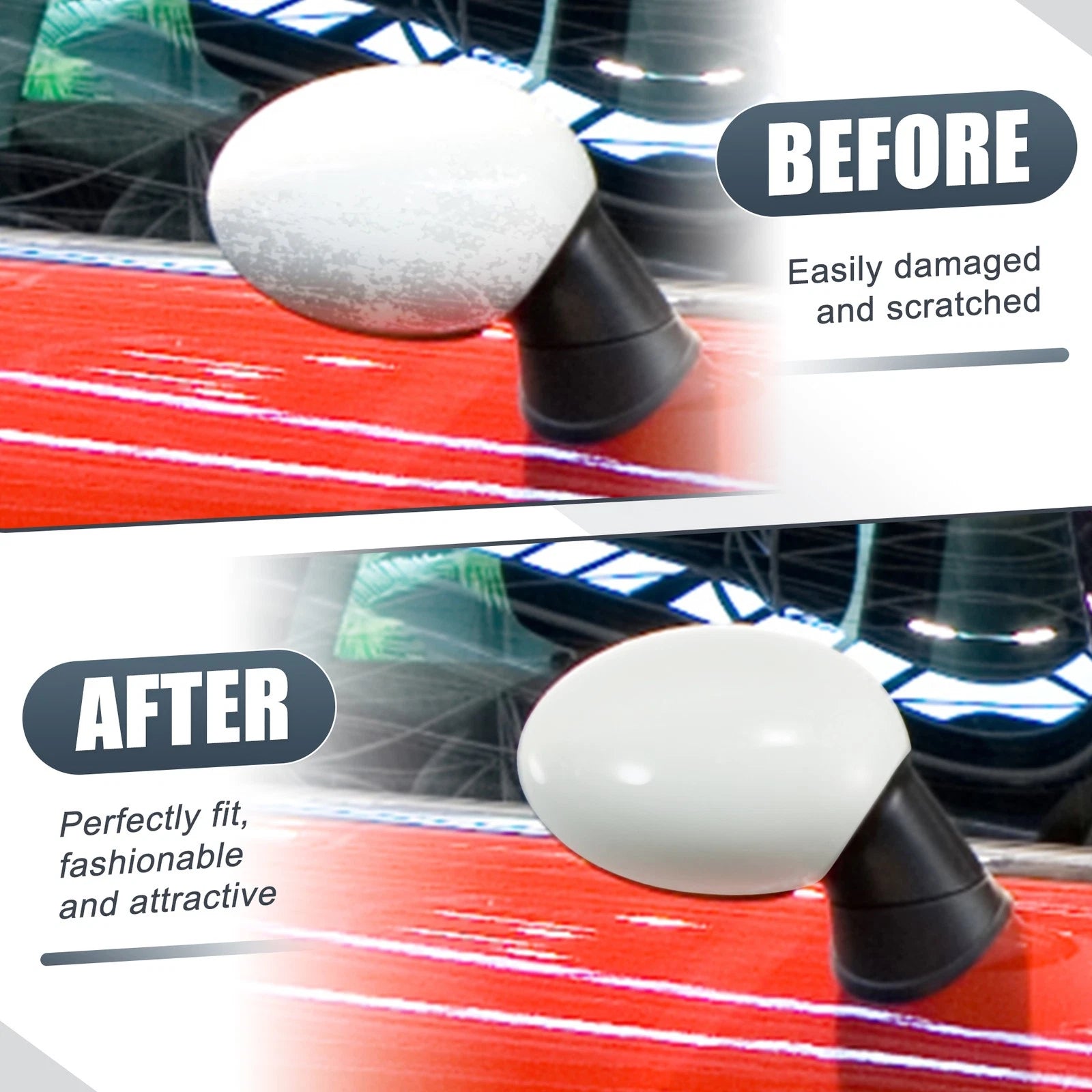 Right Side Mirror Cover White for BMW Mini Clubman R55, Cooper R56 (2007–2015)