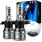 2X H4 9003 LED Headlight Bulbs Kit for NOVSIGHT (20000LM)