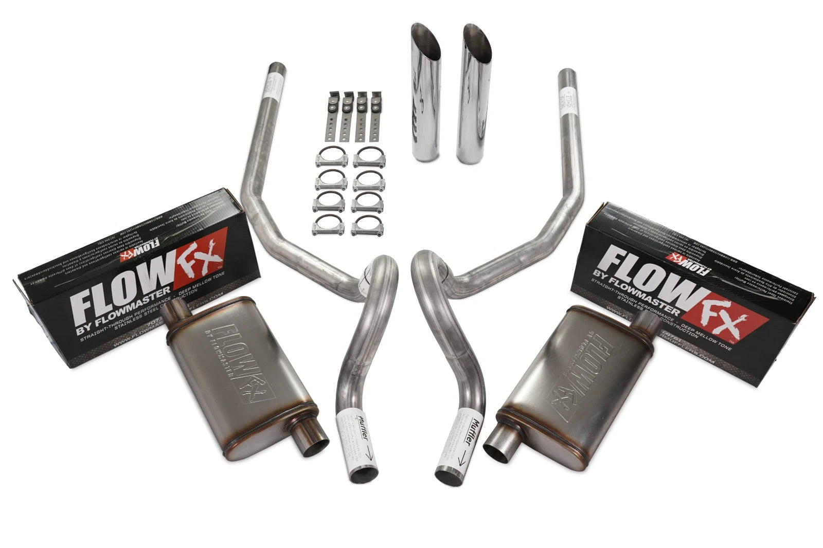 2.5" Dual Exhaust Kit for GM G Body (1978–1988) - Flowmaster Flow FX Rear Exit