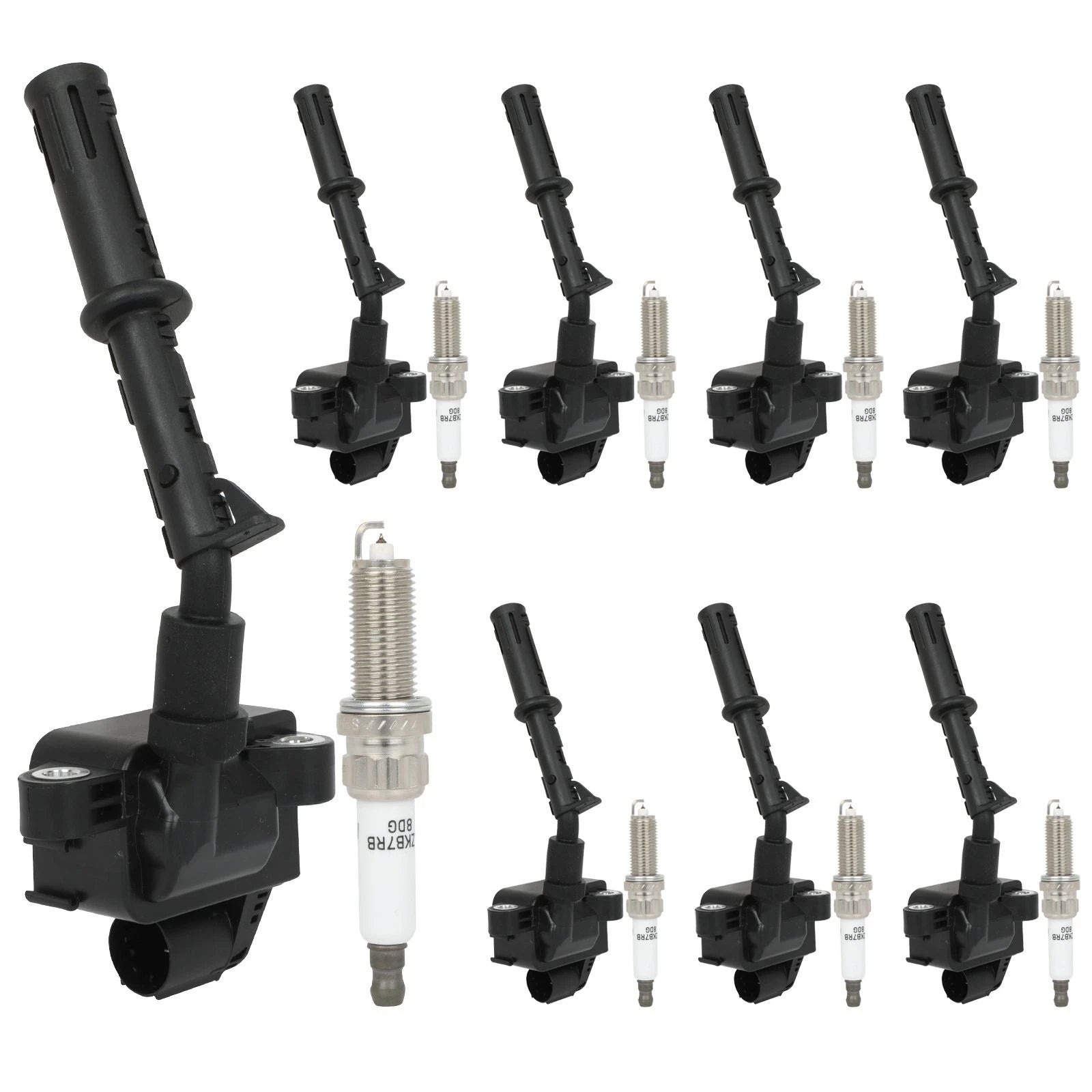 8 Ignition Coils + 8 Spark Plugs for Mercedes Benz CL550 (2011–2014)