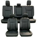 Full Set Seat Covers for Ford F150 Crew Cab (2015–2022) Leather with Armrest