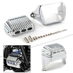 Front Voltage Regulator Cover Accent for Harley Bagger FLH 1997-2011 Chrome