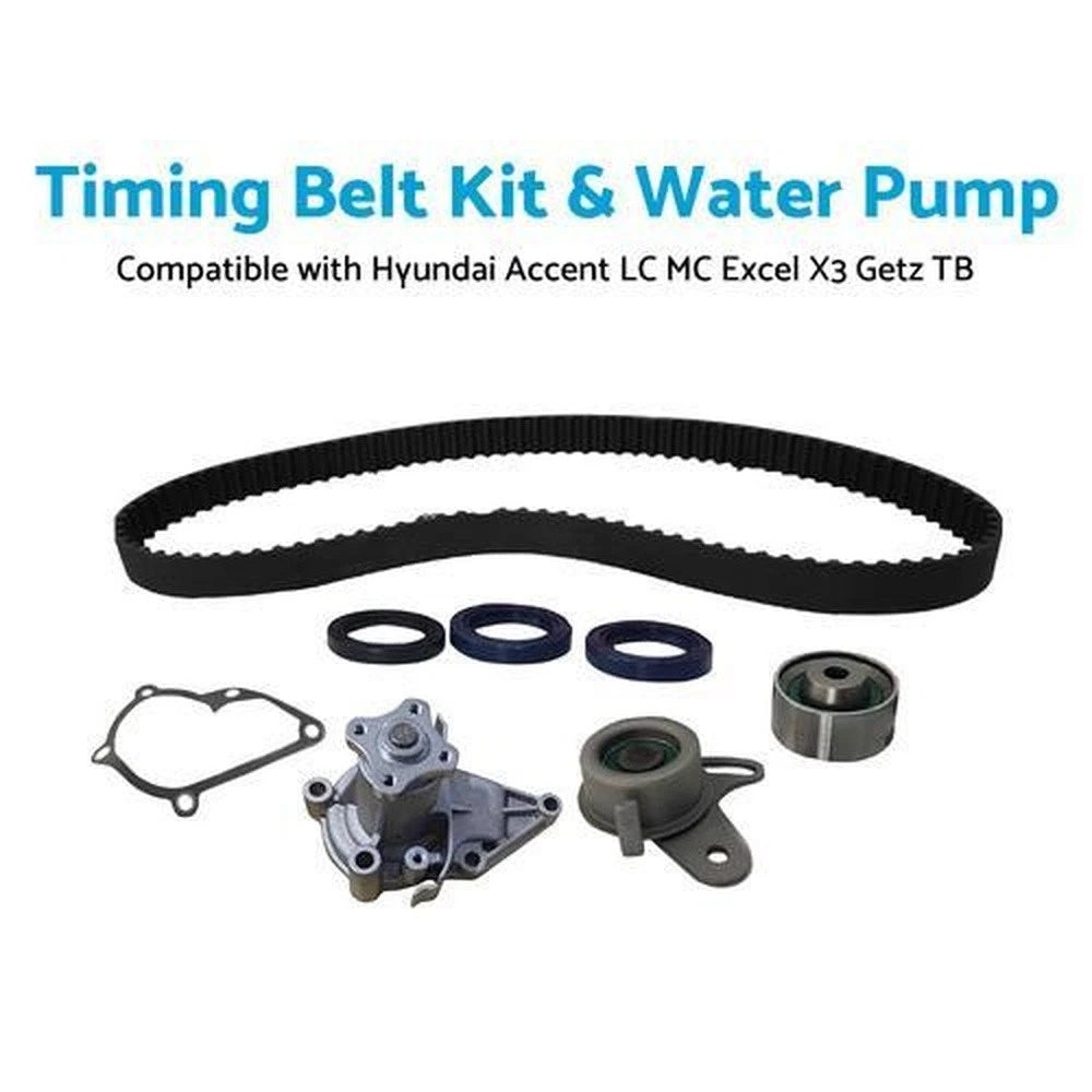 Timing Belt Kit & Water Pump for Hyundai Accent LC MC Excel X3 Getz (2000–2010)