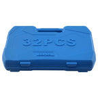 32PCS 1/2" Drive Socket Set for Chrome Vanadium Steel Ratchet Wrench Kit