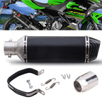 Universal 38-51mm Motorcycle Exhaust Muffler Pipe Carbon Fiber Silencer