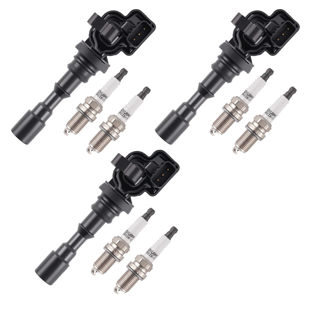 3x Ignition Coil + 6x Spark Plug for Hyundai XG300 XG350 V6 2001-2002 2730039000