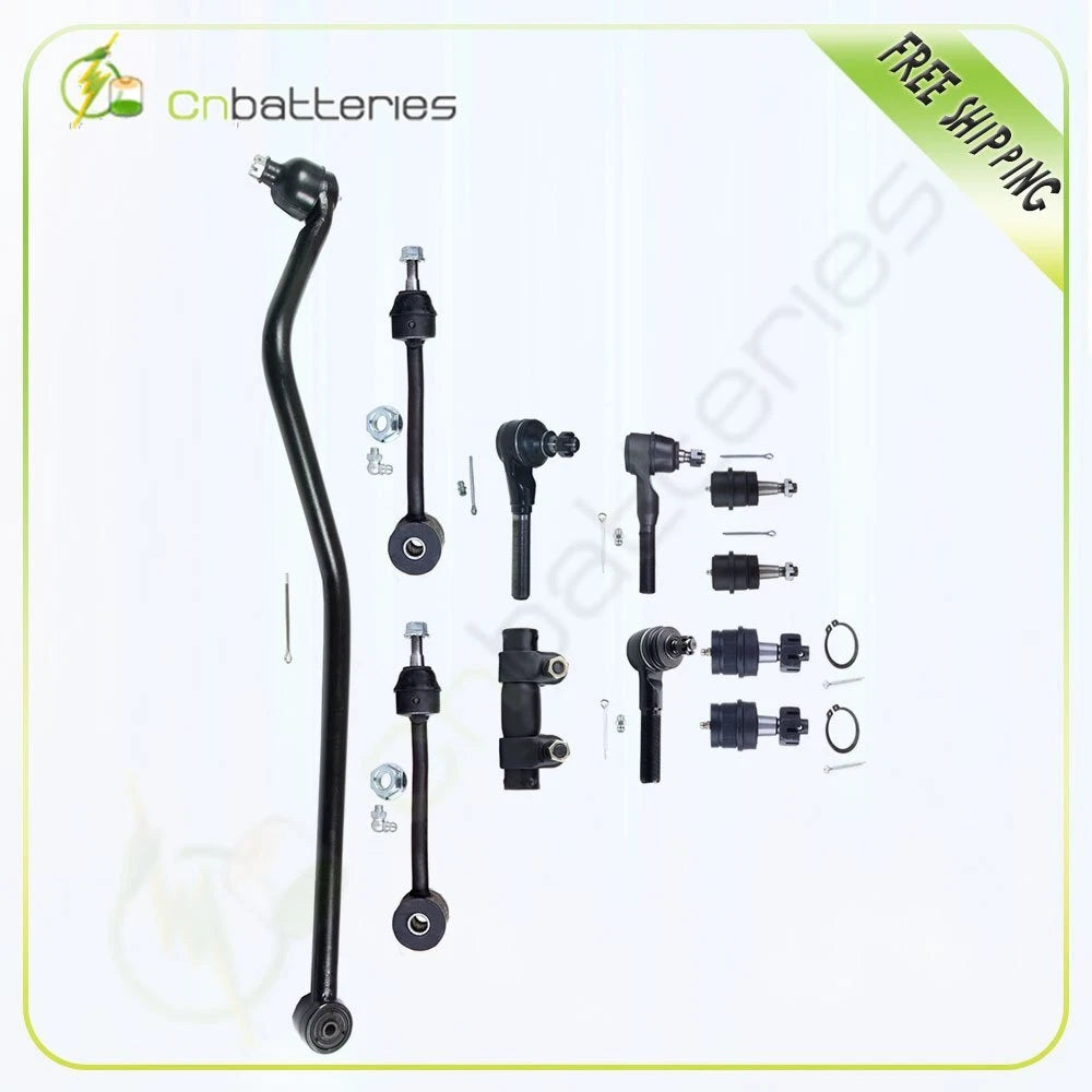 11Pcs Steering Track Bar Ball Joints Tie Rod Links for Jeep Wrangler (2007–2018)