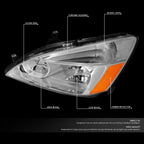 Pair of Chrome Signal Headlights for Honda Accord (2003–2007)